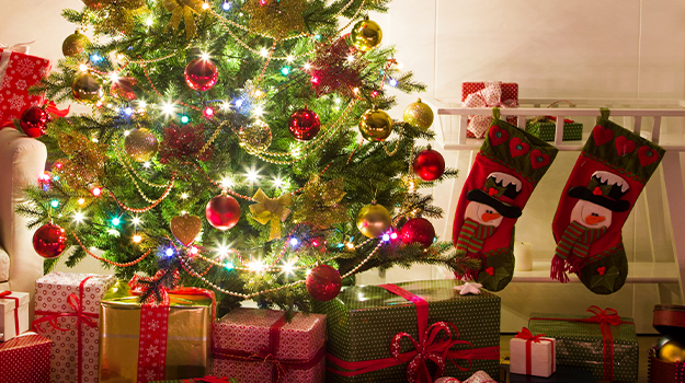 Arbre de noel dans la maison