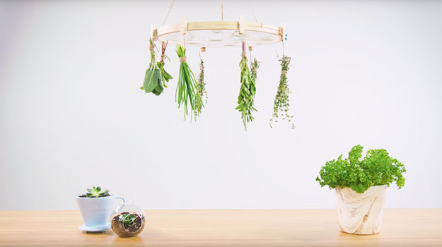 DIY Herb Drying Rack