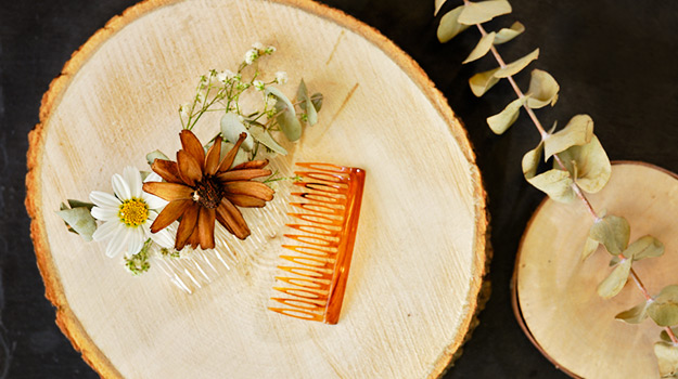 DIY decorative hair comb