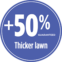 50% thicker lawn with PRO-MIX PREMIUM ORGANIC LAWN SOIL