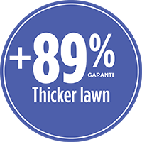 89% thicker lawn with PRO-MIX ULTIMATE ALL CONDITION GRASS SEED