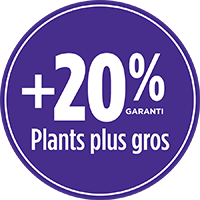 20% de plants plus gros avec le TERREAU PRO-MIX PREMIUM TOUT USAGE