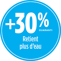 le terreau PRO-MIX HYDRORÉTENTEUR BIOLOGIQUE retient 30% plus d'eau