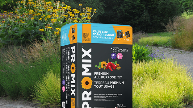 PRO-MIX Mix all-purpose soil mix with planting soil to grow healthy grasses.