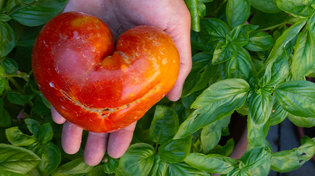 PRO-MIX Pourquoi mes tomates sont-elles difformes, syndrome de la face de chatPRO-MIX Pourquoi mes tomates sont-elles difformes, syndrome de la face de chat