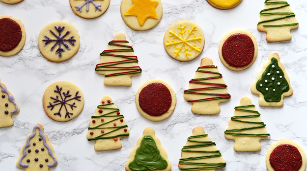 Biscuits de Noël - Décorer avec colorant naturel