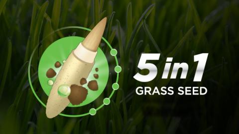 New PRO-MIX Grass Seed 5-in-1 Technology
