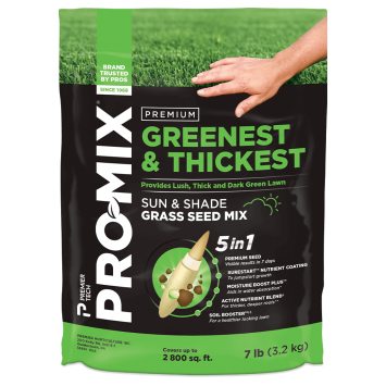 PRO-MIX Greenest & Thickest Sun & Shade Grass Seed Mix 7lb bag