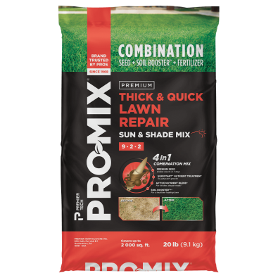 PRO-MIX Thick & Quick Total Lawn Repair Grass Seed 20lbs Bag