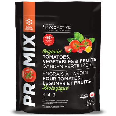 PRO-MIX engrais à jardin biologique pour tomates, légumes et fruits 4-4-8