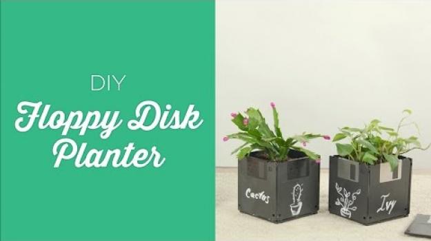 Embedded thumbnail for Floppy disk planter