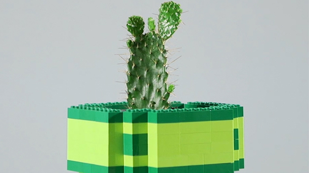 Planter made with Lego bricks DIY Video